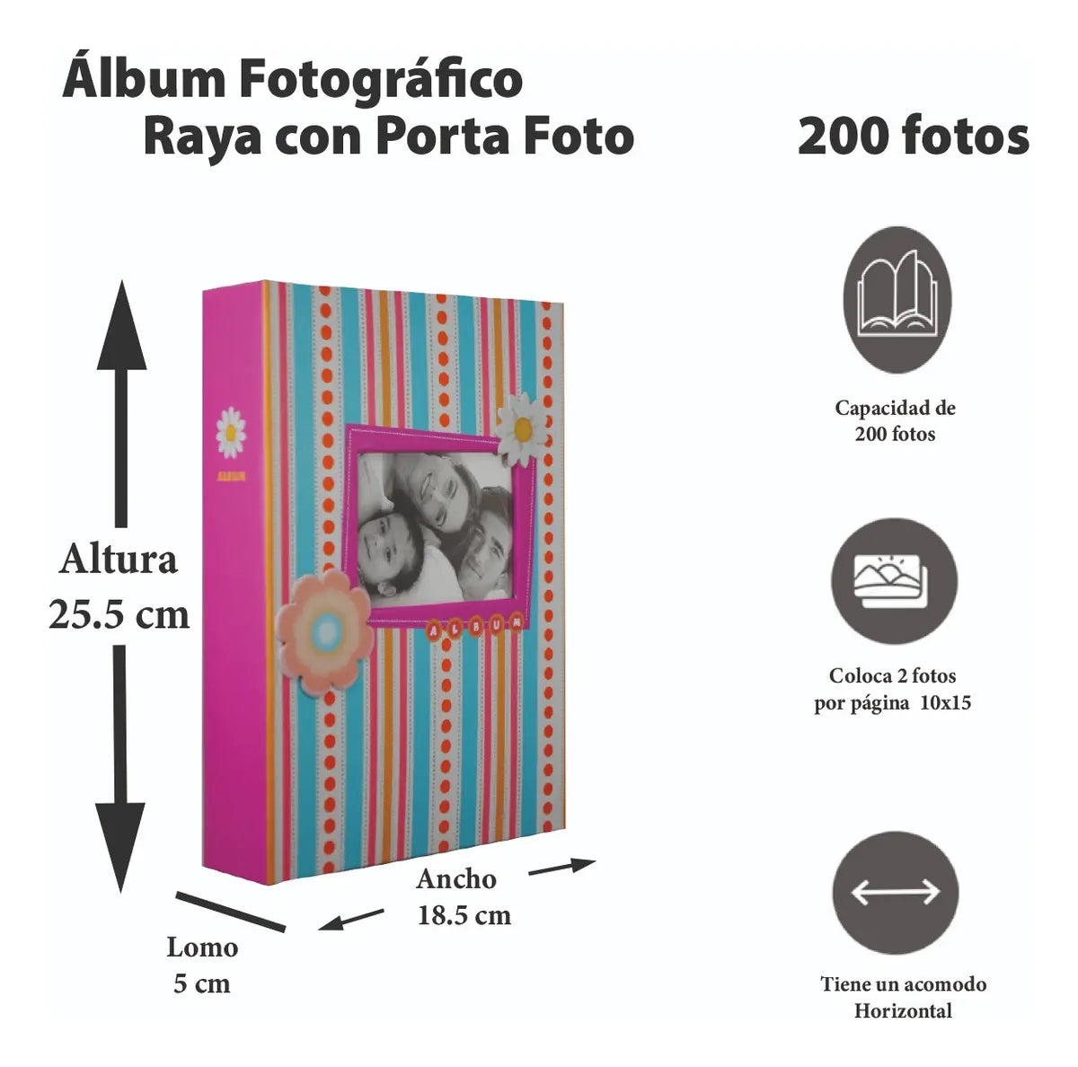 Album para 200 fotos 4x6