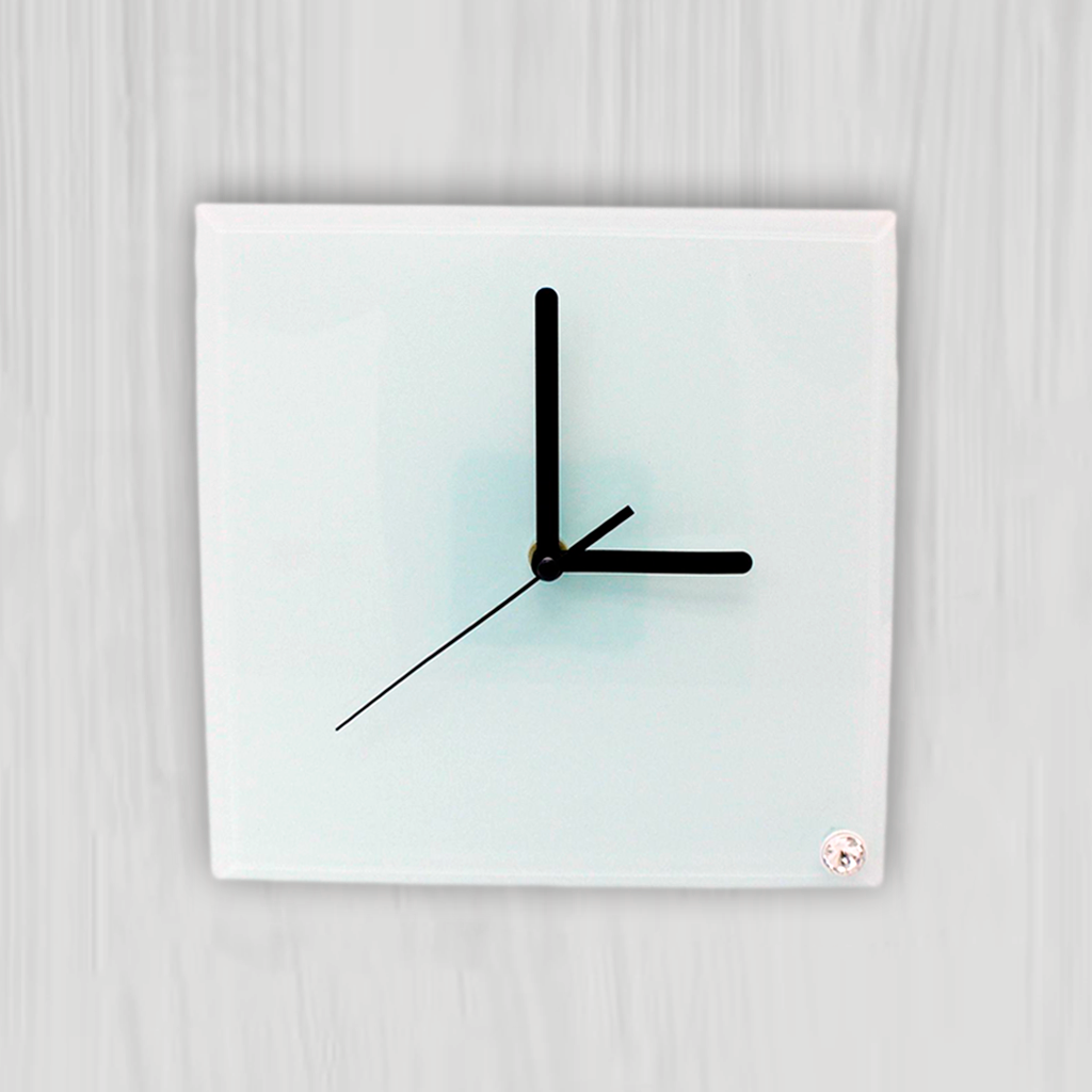 Reloj de Vidrio 20x20cm