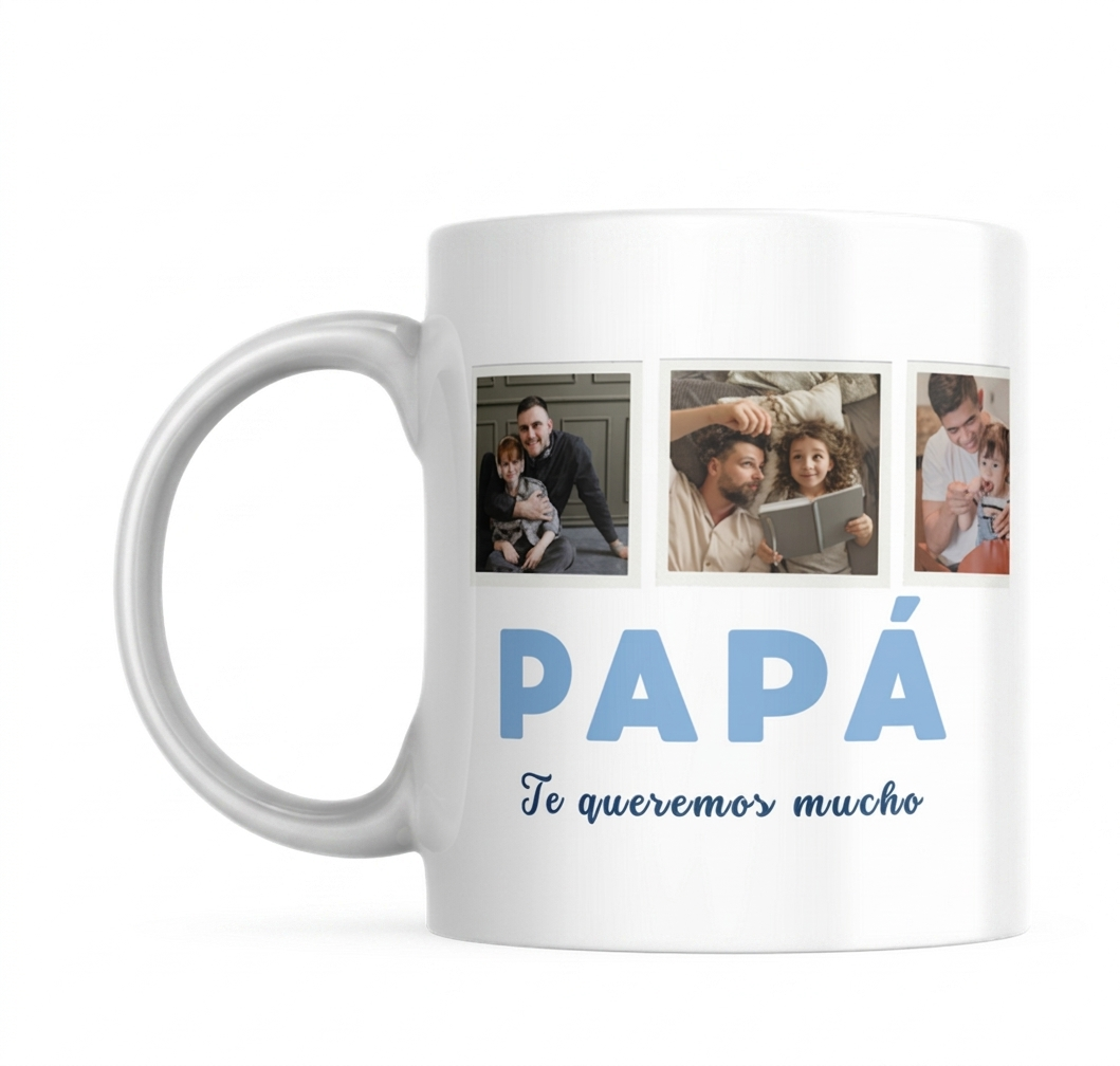Taza Blanca Personalizada para Papá