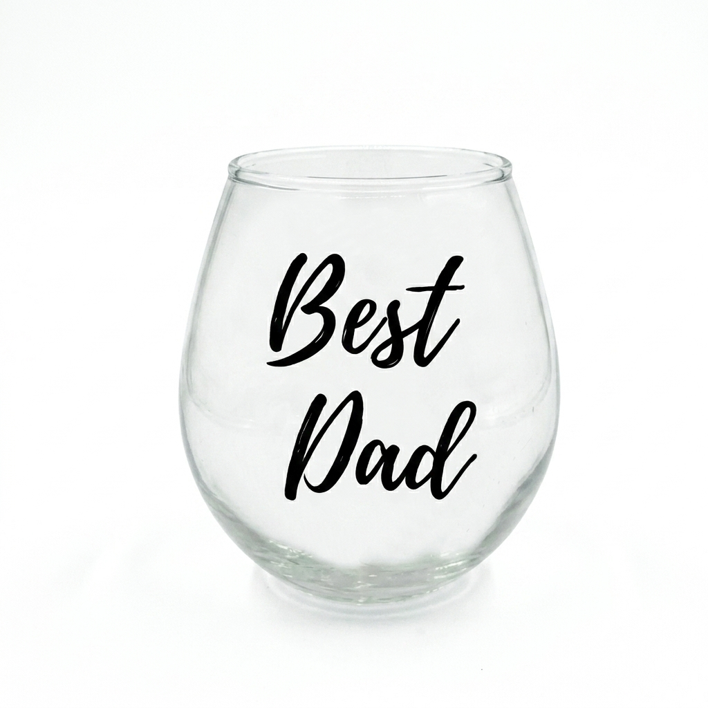 Vaso de cristal para Papá